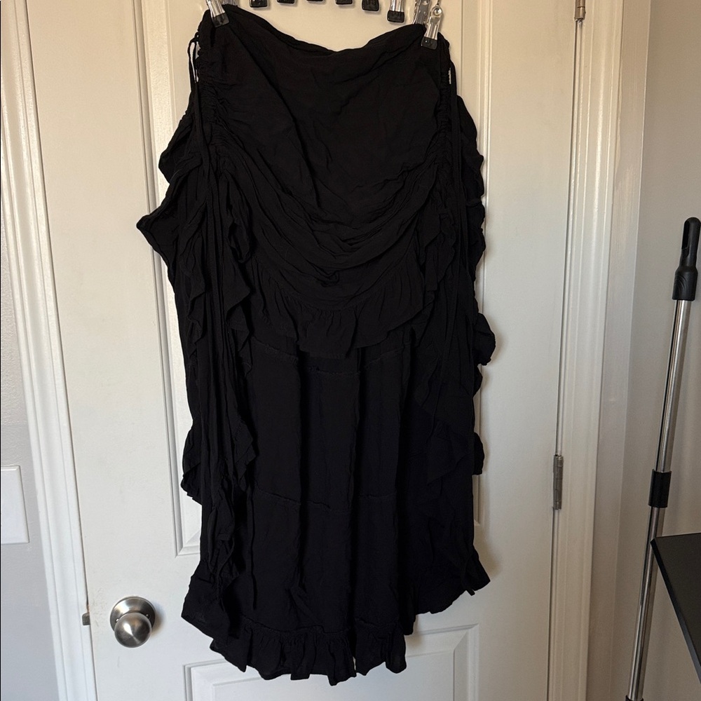Black Ruffled Dress